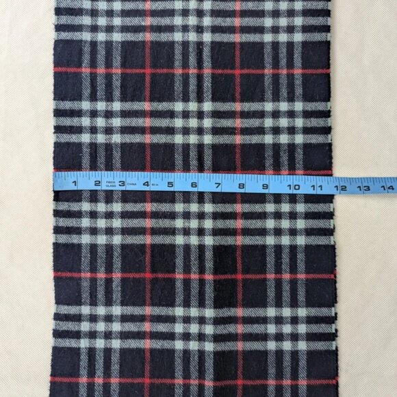 Authentic Pre-Owned Burberry Lambswool Scarf Blue – Unisex Check – Premium Wrap - Picture 7 of 7